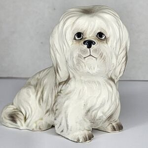 Ceramic Dog Figurine - White